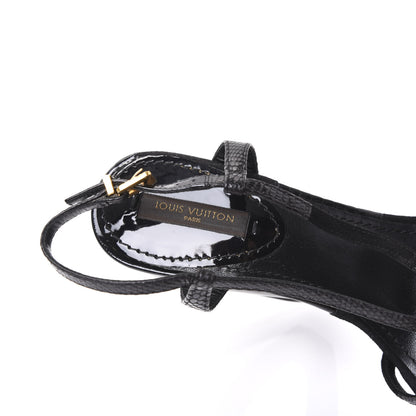 Louis Vuitton Lizard Suede Sandals 36.5 Black 7 of 8