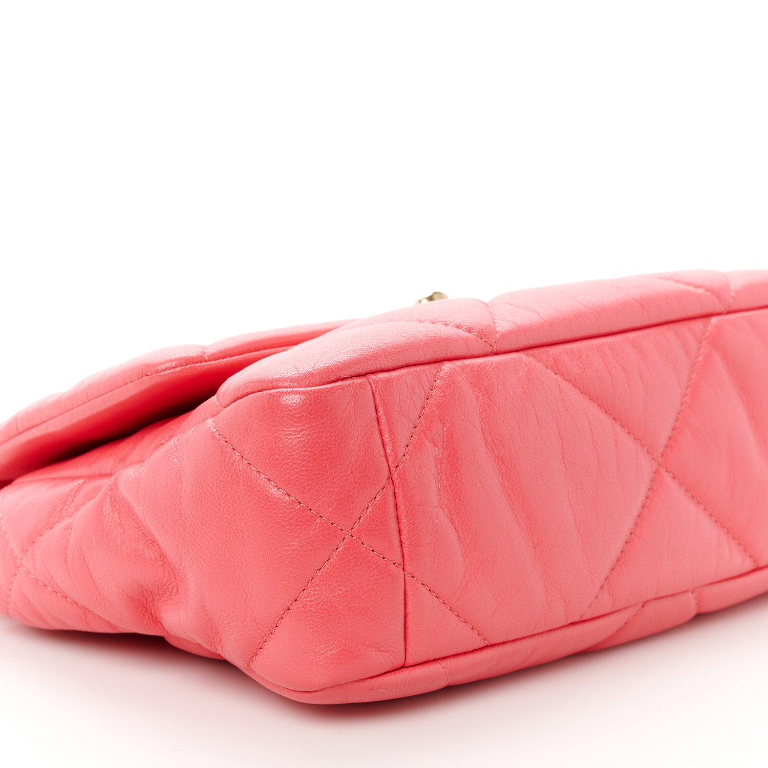 Chanel Lambskin Quilted Medium Chanel 19 Flap Dark Pink 9 of 10