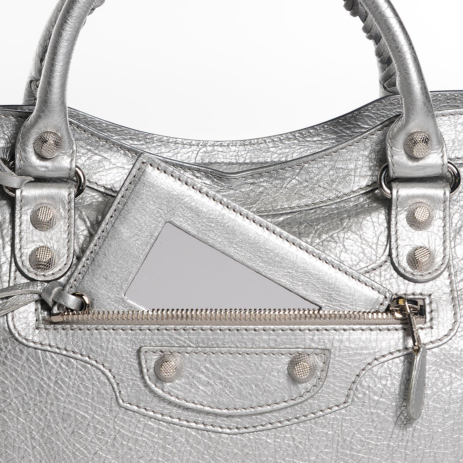 Balenciaga Agneau Giant 12 Silver Hardware City Gris Aluminum 13 of 14