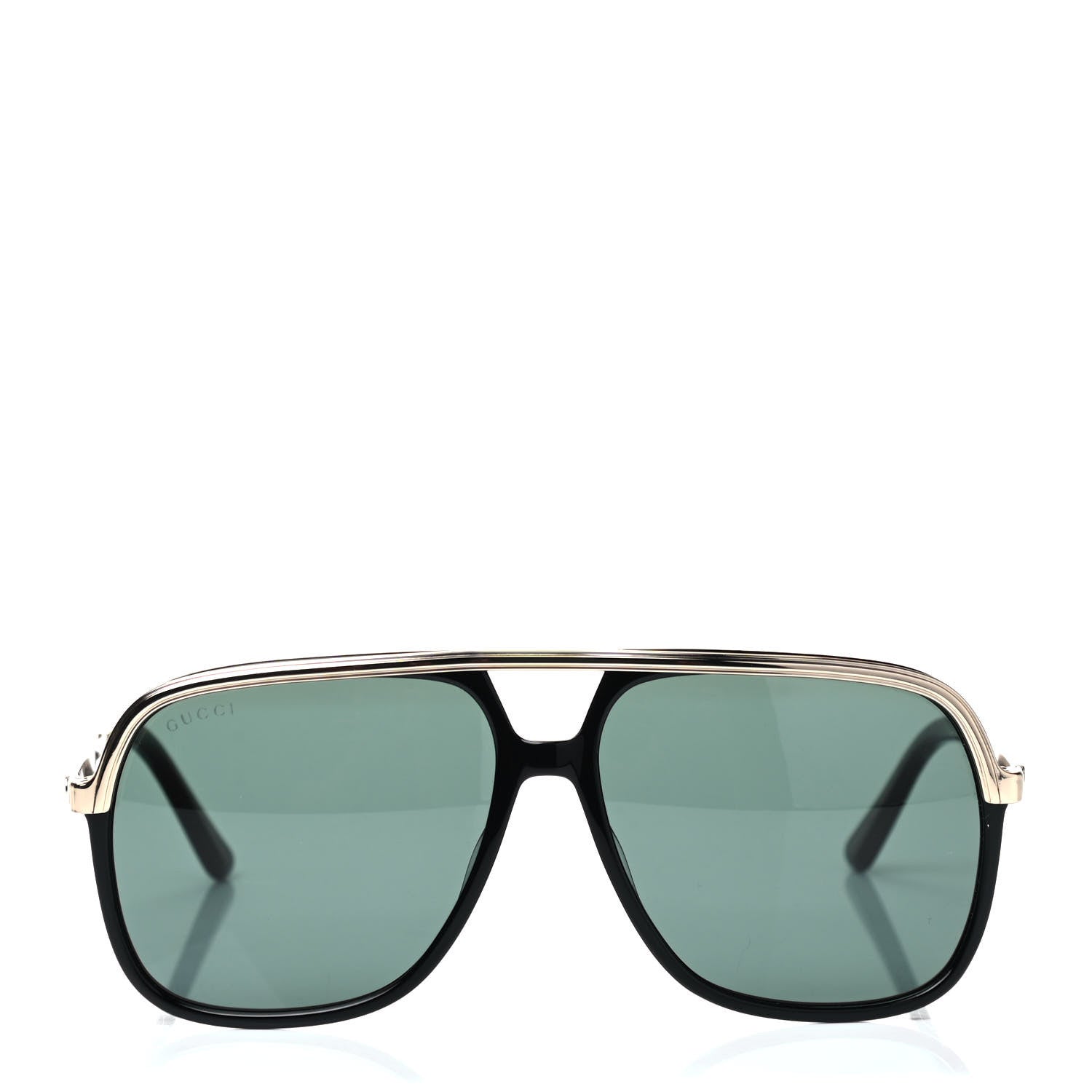 Gucci Squared Aviator GG Sunglasses GG0200S Black 2 of 6