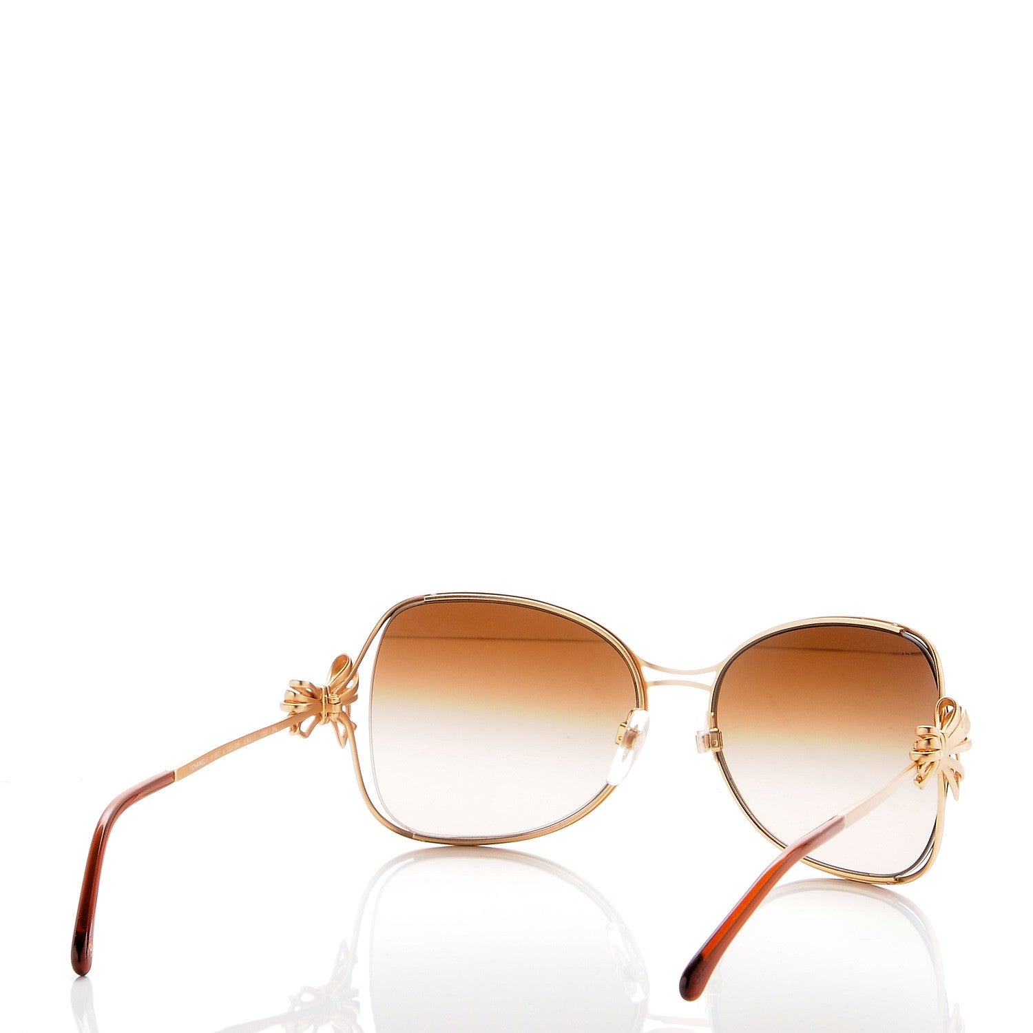 Chanel Butterfly Bow Sunglasses 4180 Gold 5 of 9