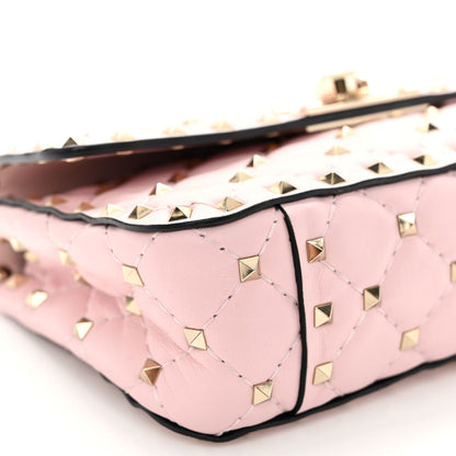 Valentino Garavani Nappa Small Rockstud Spike Shoulder Bag Water Rose 8 of 9
