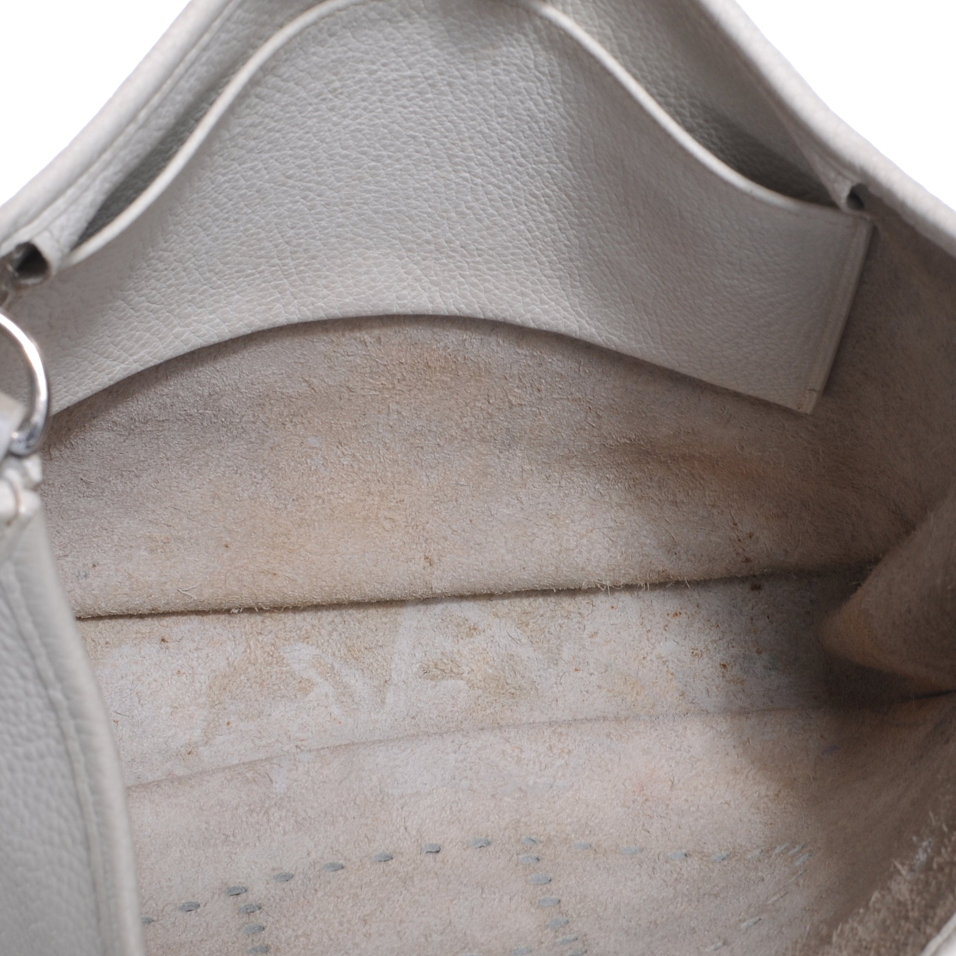 Hermes Taurillon Clemence Evelyne PM Blanc 7 of 7