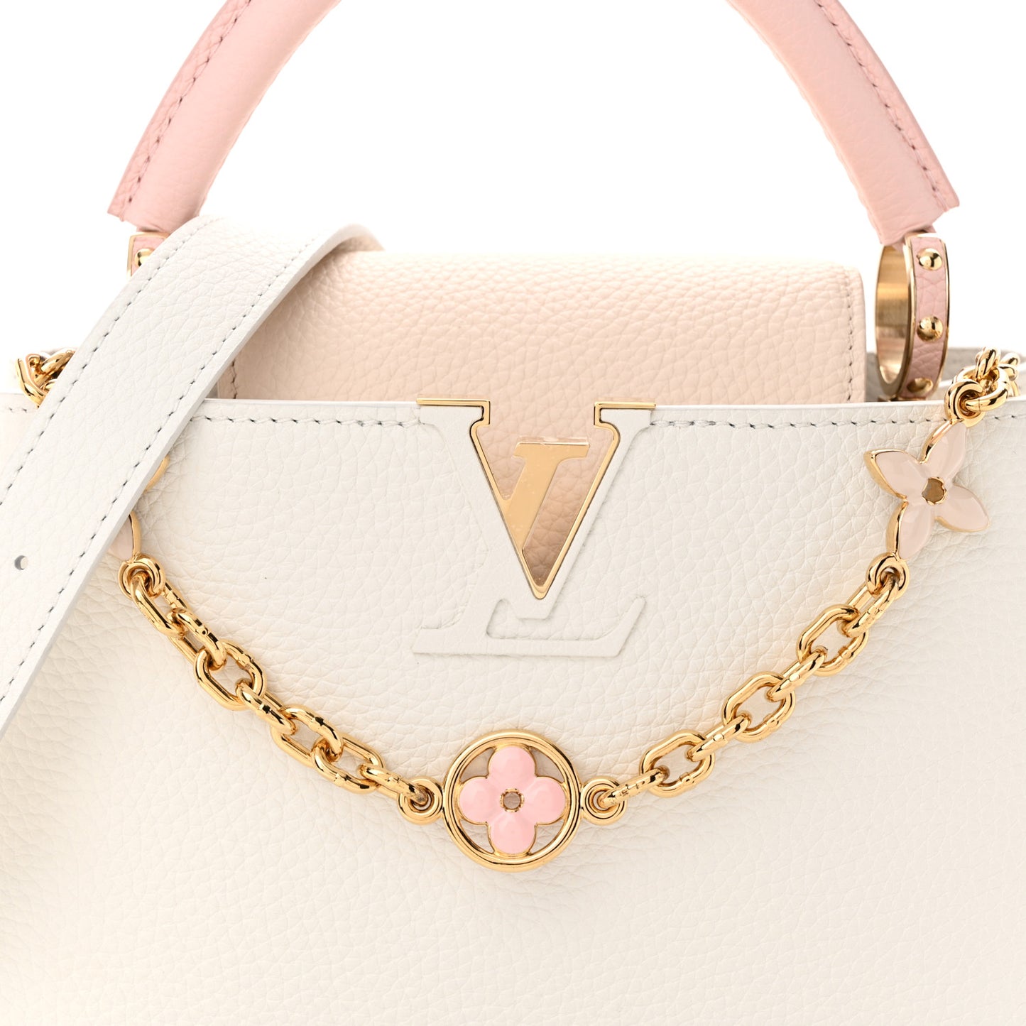 Taurillon Flower Chain Capucines BB White