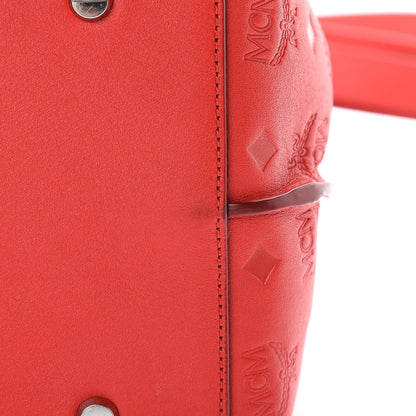 MCM Calfskin Ottomar Monogram Large Essential Tote Viva Red 16 of 16