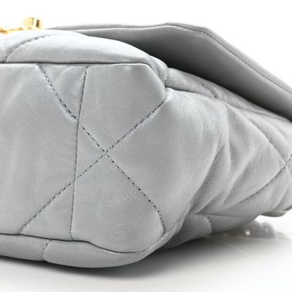 Chanel Lambskin Quilted Medium Chanel 19 Flap Grey 10 of 10