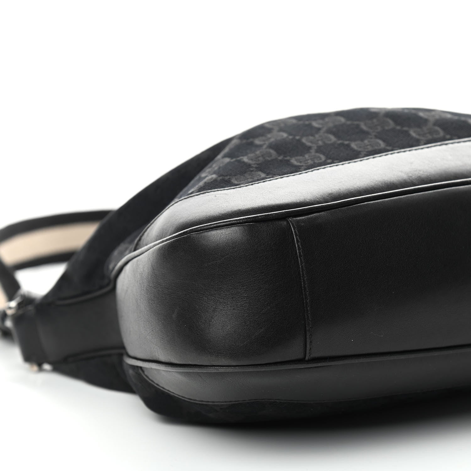 Gucci Monogram Bamboo Top Handle Bag Black 8 of 10