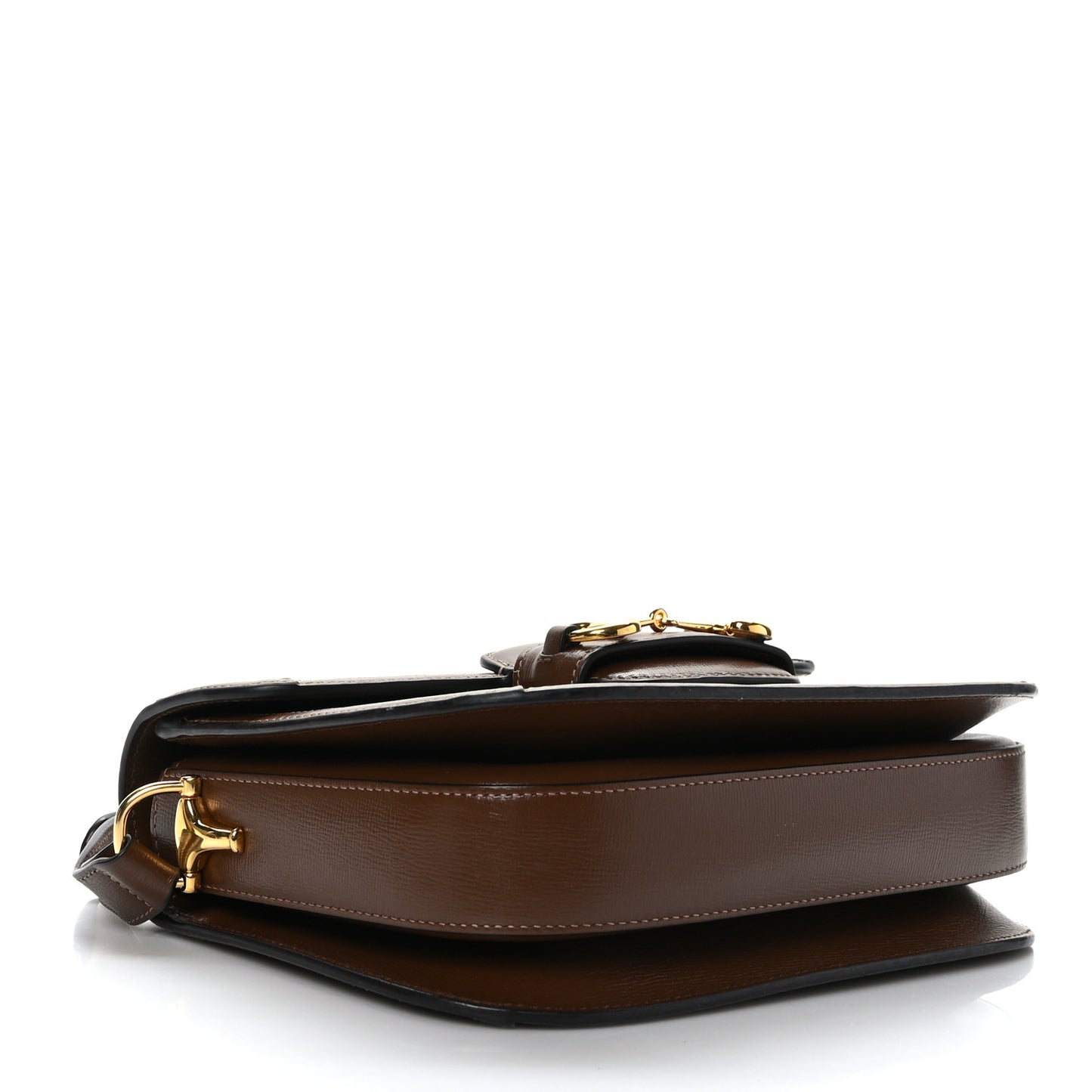 GG Supreme Monogram Horsebit 1955 Shoulder Bag Beige Brown Sugar