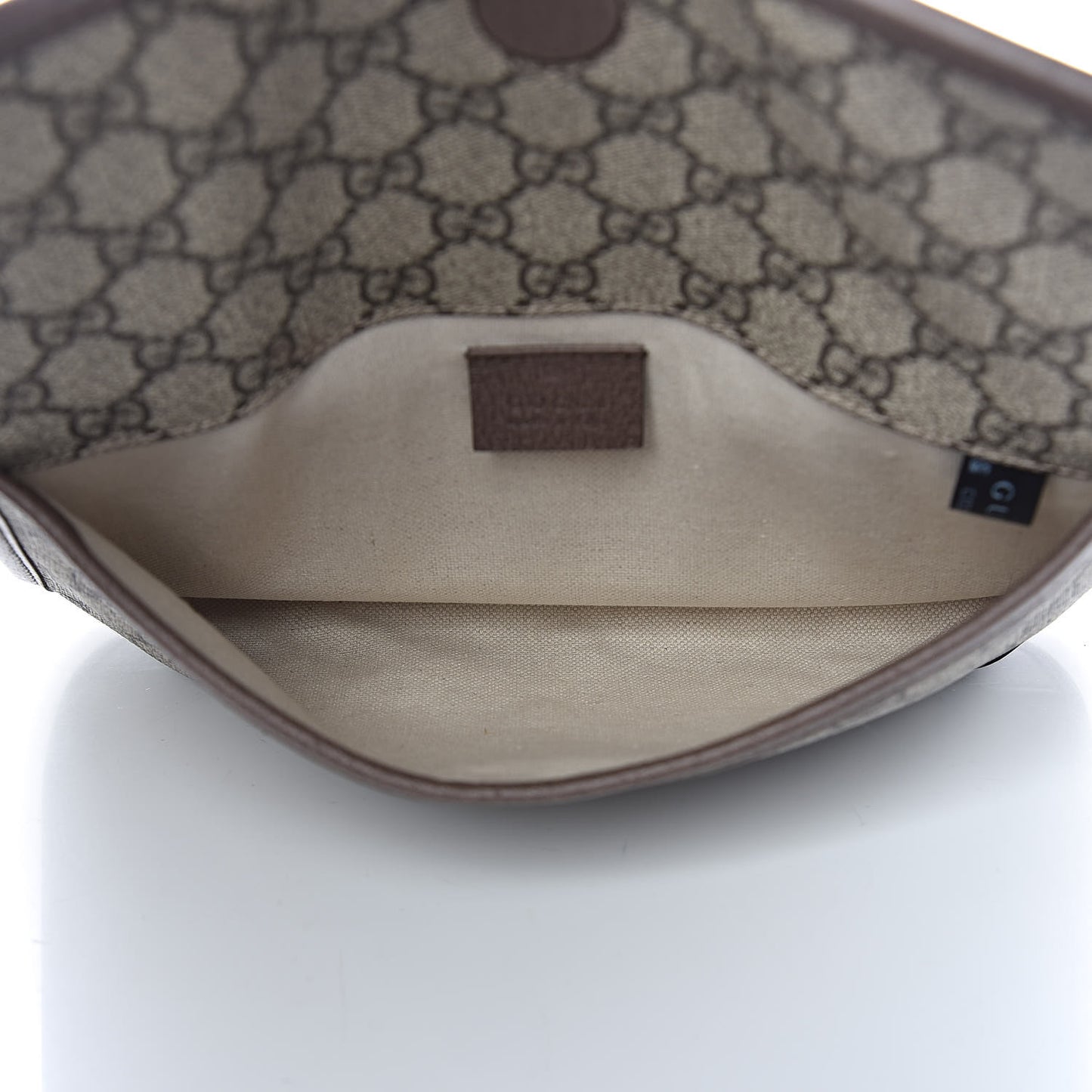 GG Supreme Monogram Neo Vintage Web Belt Bag Brown