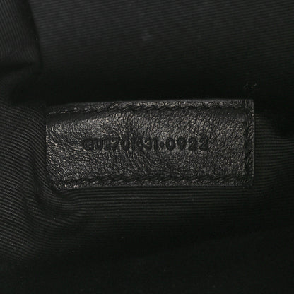 Saint Laurent Lambskin Matelasse Monogram Joe Nano Bucket Bag Black 7 of 11
