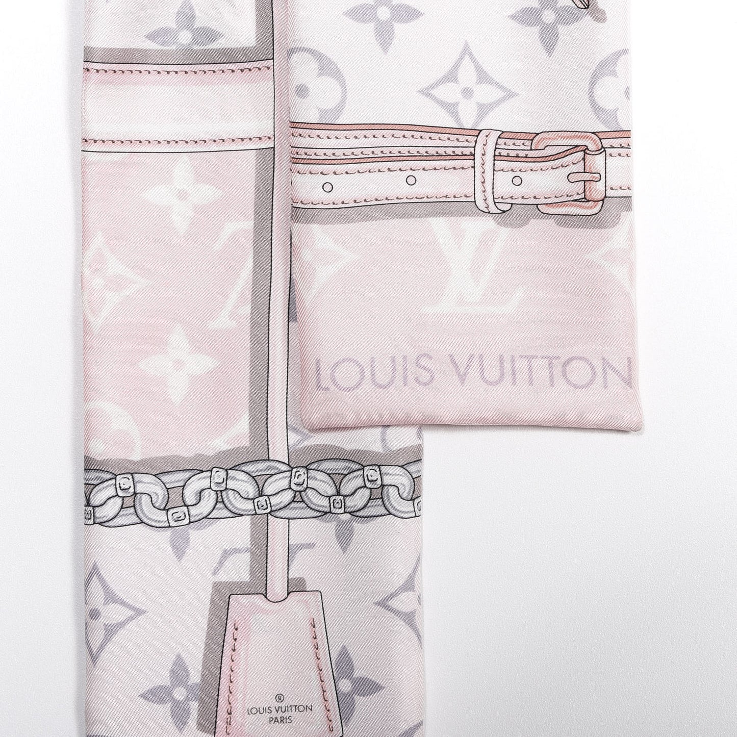 Silk Monogram Confidential Bandeau Light Pink