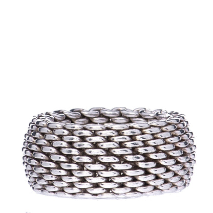 Tiffany Sterling Silver Somerset Mesh Ring 52 6 3 of 6