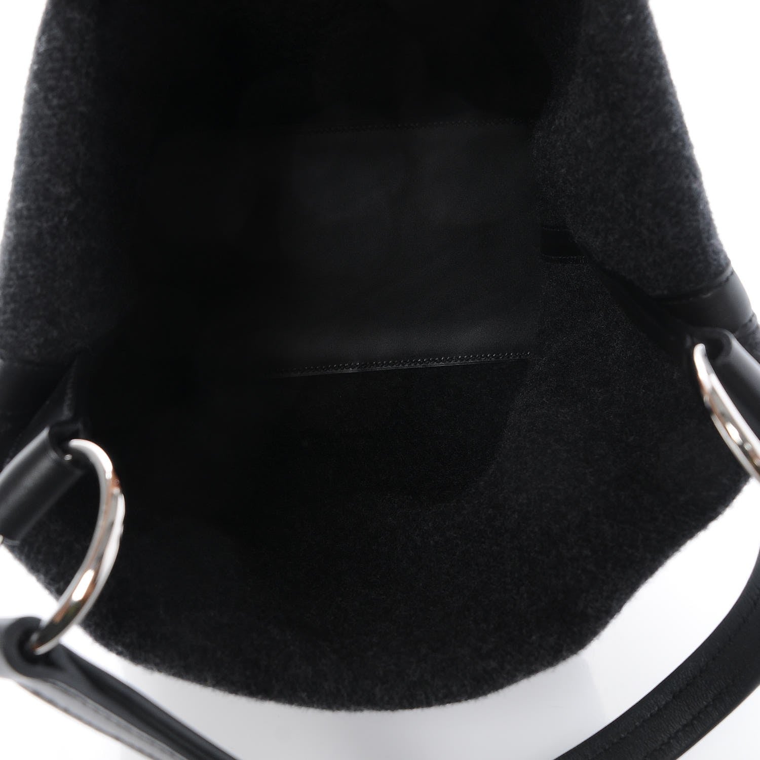 Hermes Felt Vache Hunter Swift Col Roule 25 Graphite Gris Moyen Black 5 of 7