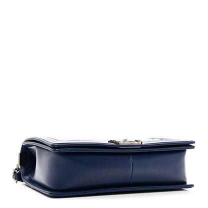 Chanel Calfskin Quilted New Medium Boy Flap Dark Blue 4 of 11