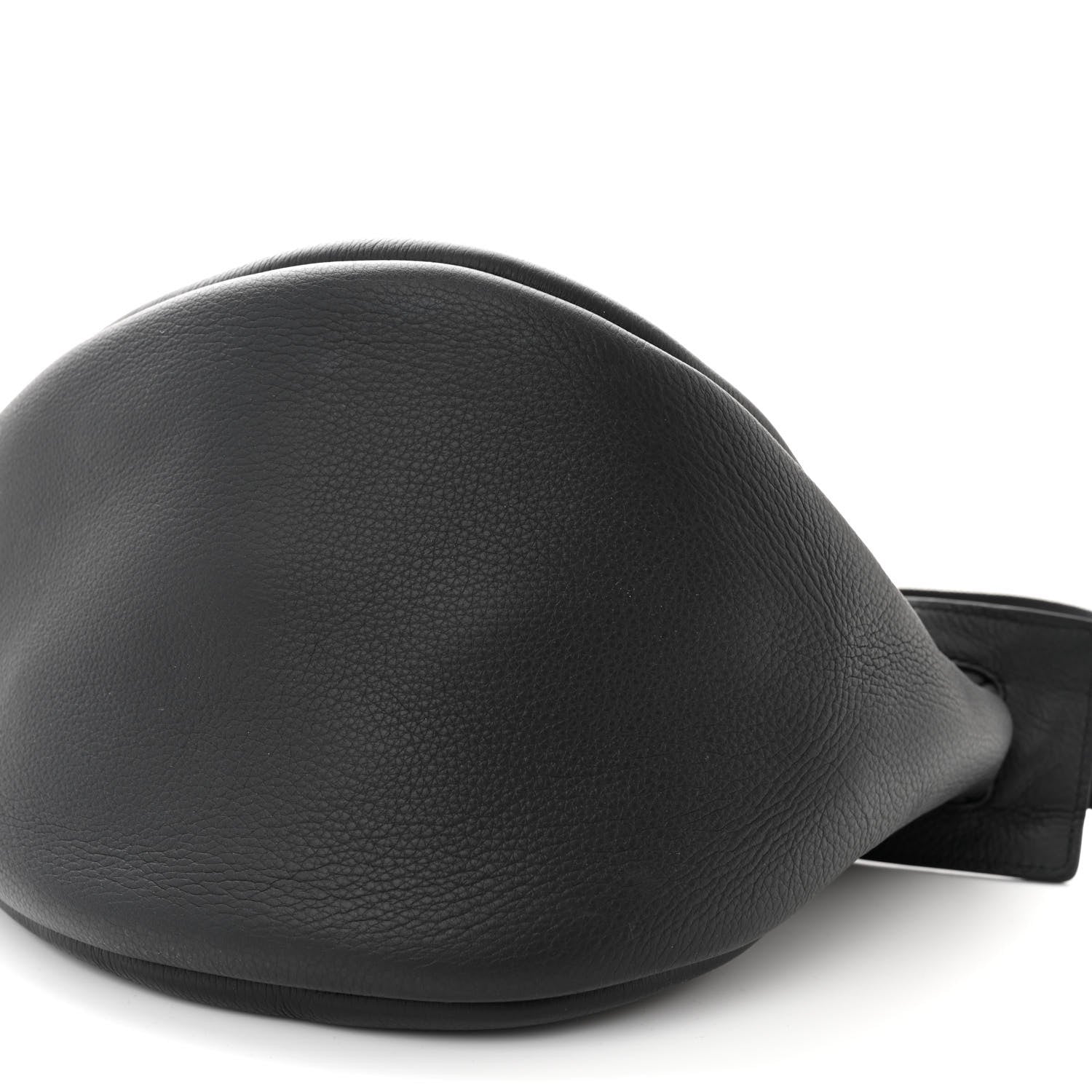 The Row Grained Calfskin Large Slouchy Banana Bag Black 9 of 9