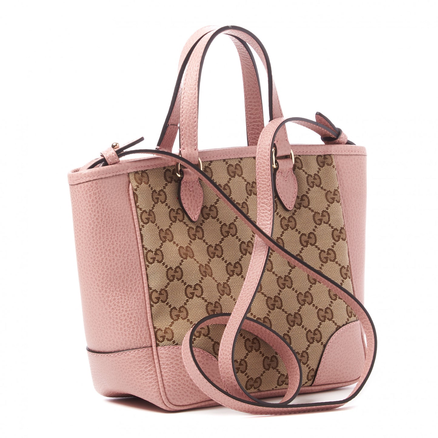 Monogram Small Bree Tote Beige Soft Pink