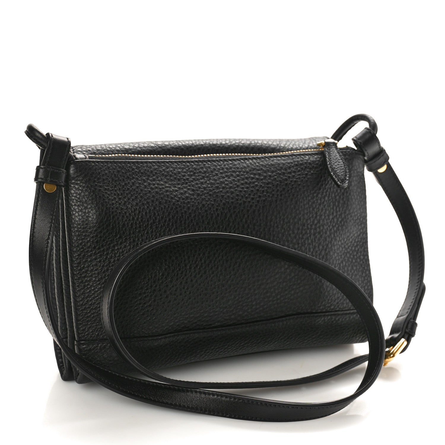 Prada Vitello Daino Crossbody Flap Black 2 of 10