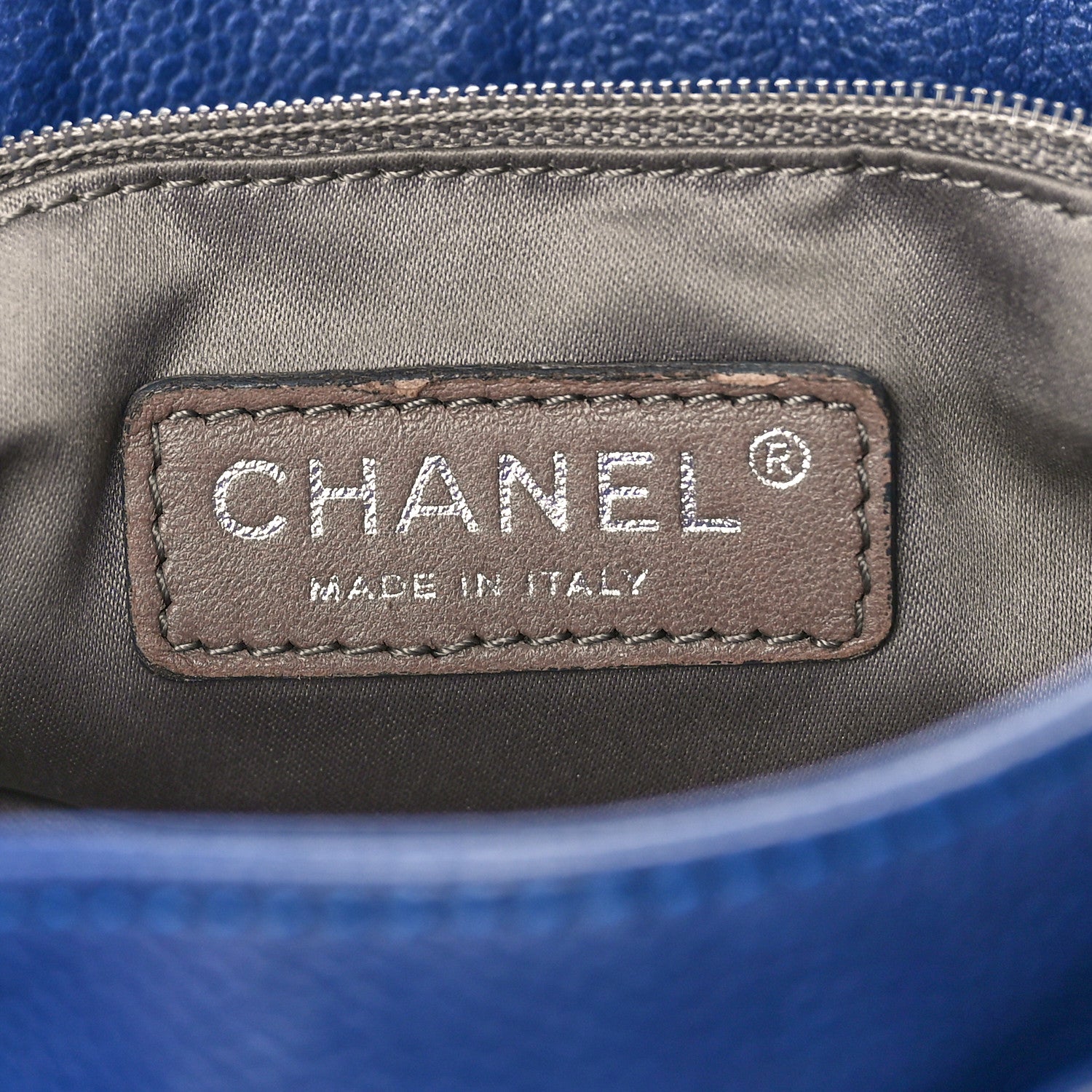 Chanel Glazed Caviar Coco Rider Flap Hobo Navy Blue 6 of 11