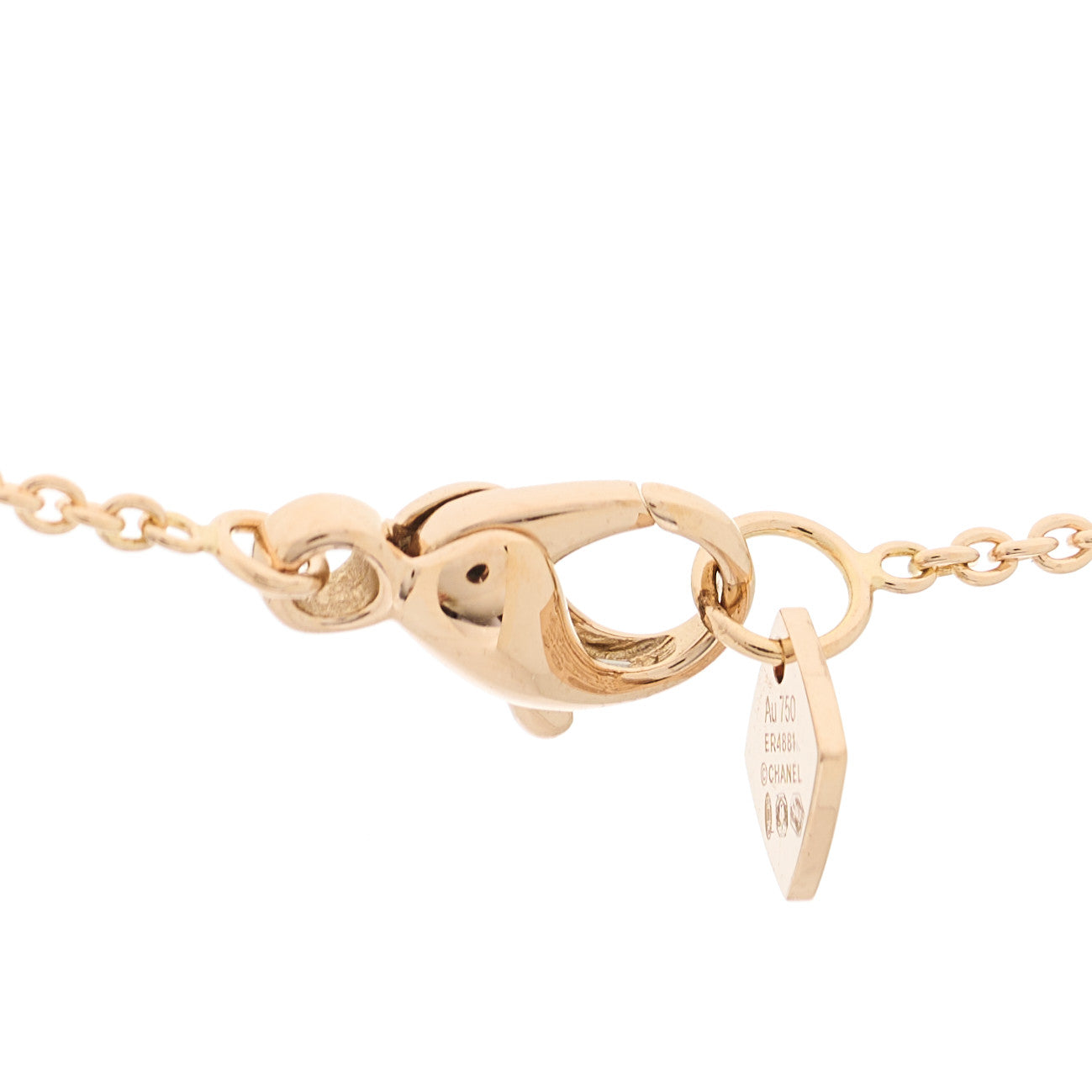 Chanel 18K Beige Gold Coco Crush Round Pendant Necklace 5 of 7