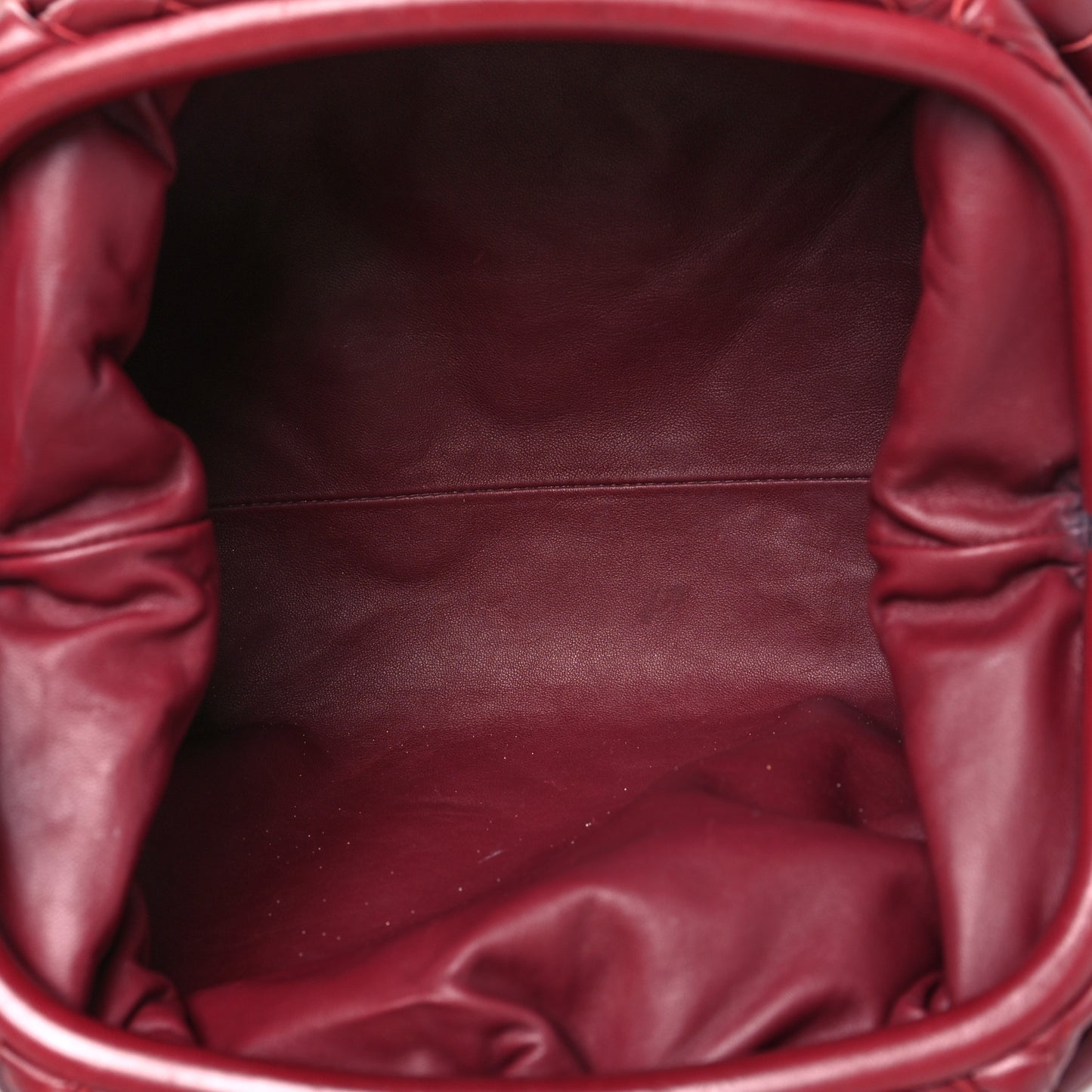 Nappa Maxi Intrecciato The Pouch Oversized Clutch Bordeaux
