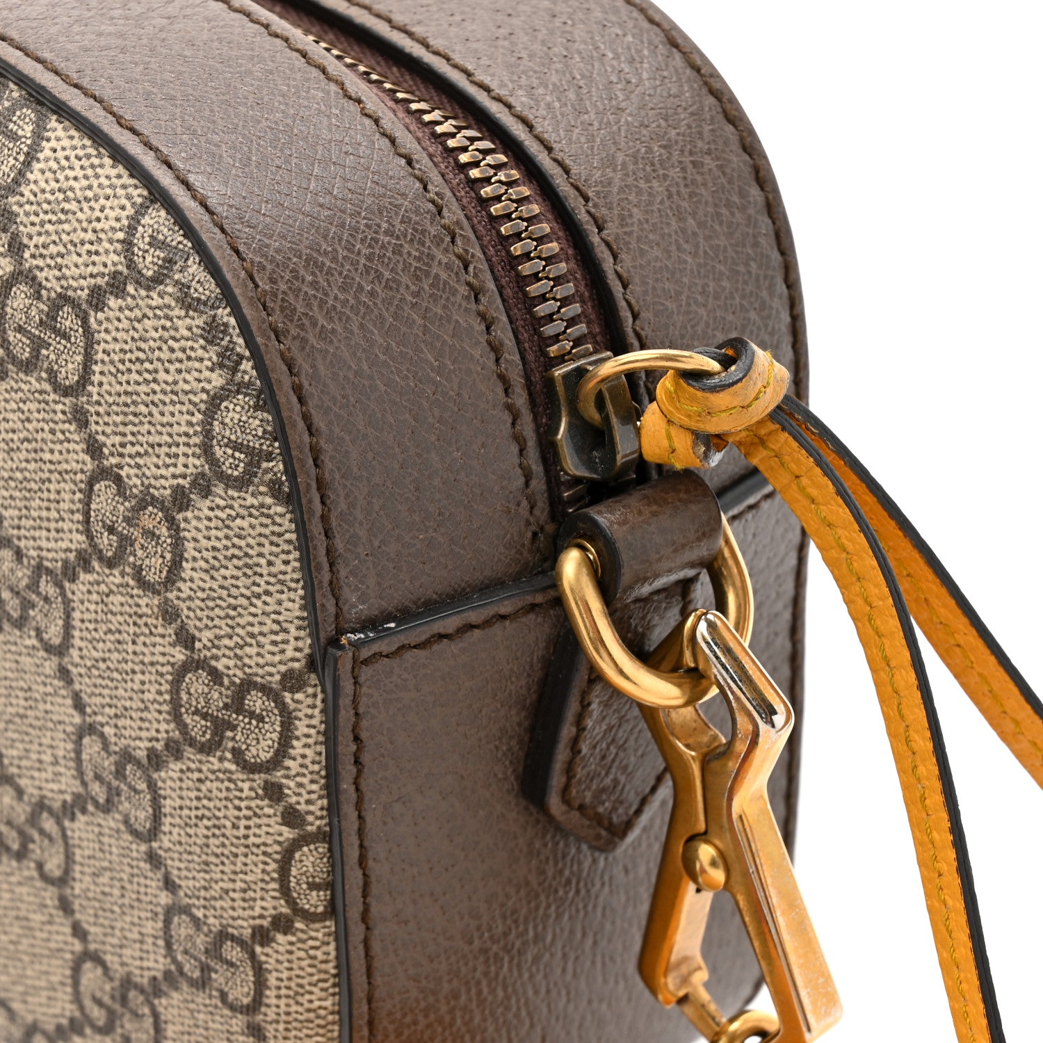 Gucci GG Supreme Monogram Web Neo Vintage Shoulder Bag Beige New