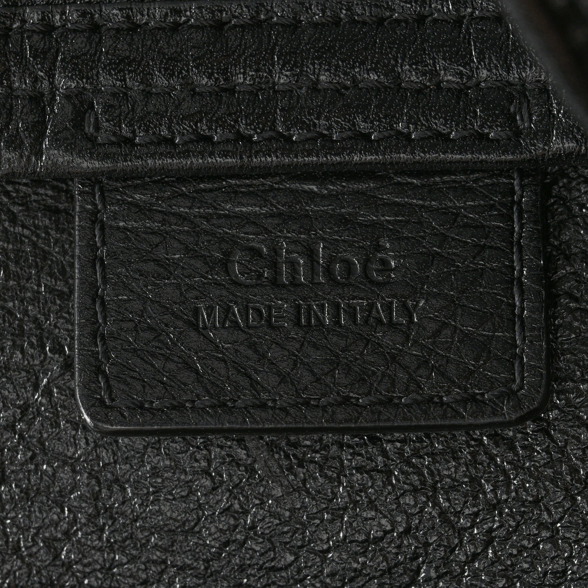 Chloe Grained Calfskin Large Spin Tote Black 6 of 13