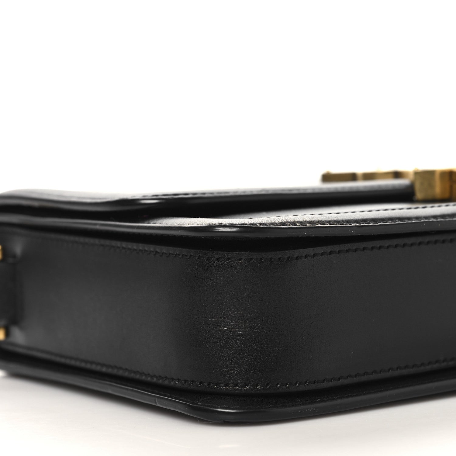 Saint Laurent Box Calfskin Monogram Medium Solferino Satchel Black 8 of 11