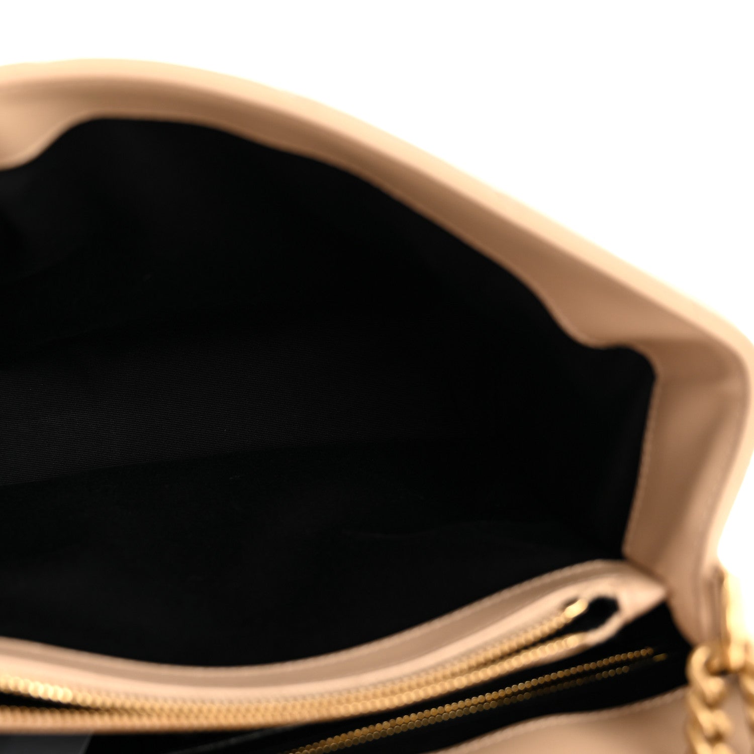 Saint Laurent Calfskin Y Quilted Monogram Medium Loulou Chain Satchel Nude Powder 5 of 13