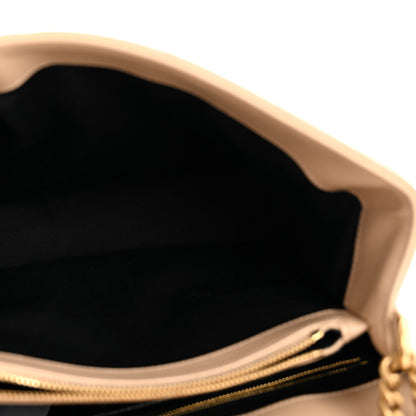 Saint Laurent Calfskin Y Quilted Monogram Medium Loulou Chain Satchel Nude Powder 5 of 13