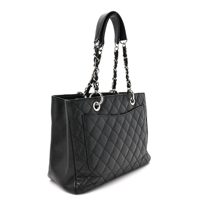 Chanel Caviar Quilted Grand Shopping Tote GST Black 3 of 10