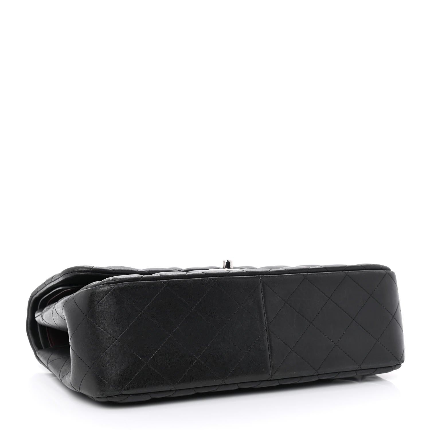 Chanel Lambskin Quilted Jumbo Double Flap Black 4 of 17