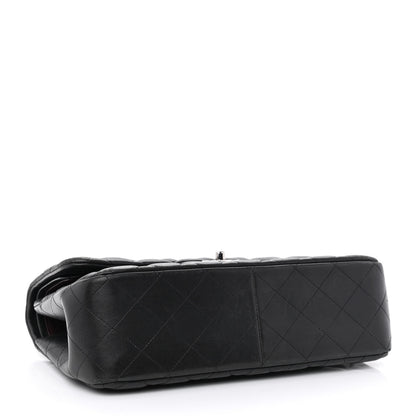 Chanel Lambskin Quilted Jumbo Double Flap Black 4 of 17