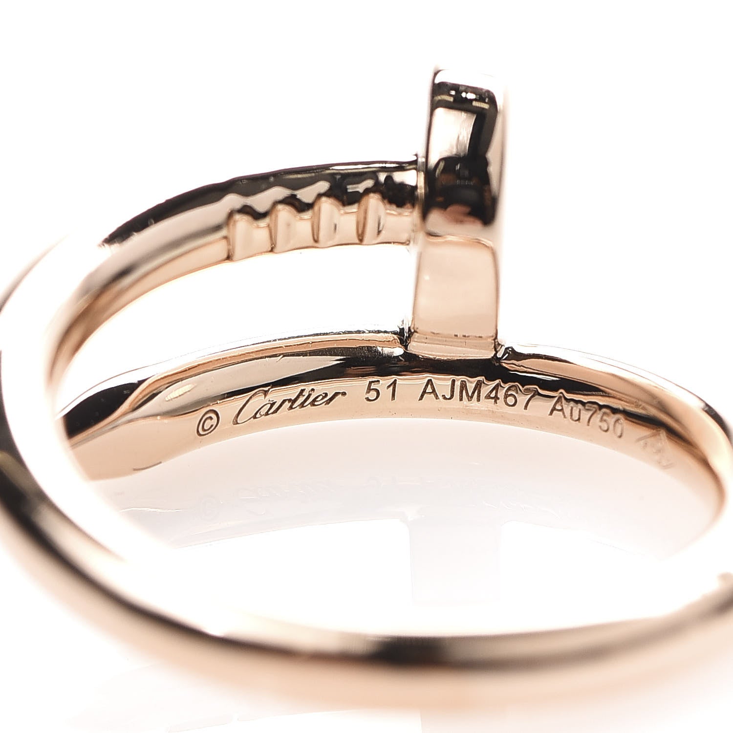 Cartier 18K Pink Gold Juste Un Clou Ring 51 5.75 4 of 4