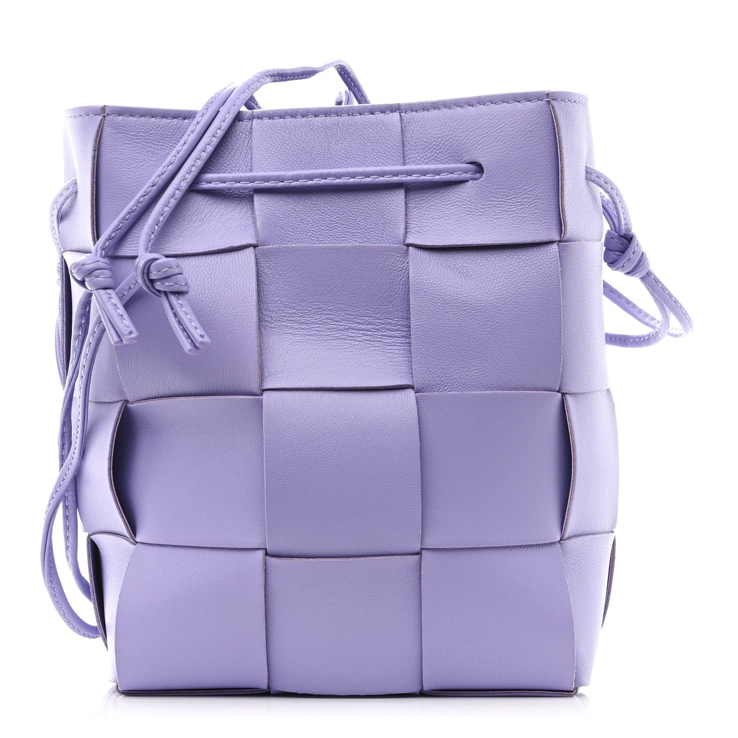 Nappa Maxi Intrecciato Small Cassette Bucket Bag Wisteria
