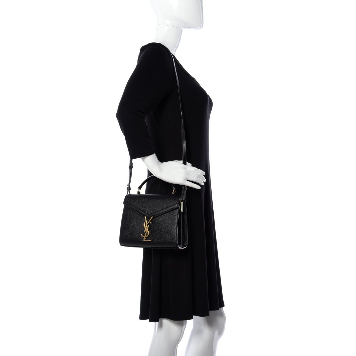 Grain de Poudre Mini Classic Monogram Cassandra Top Handle Black Rouge Legion