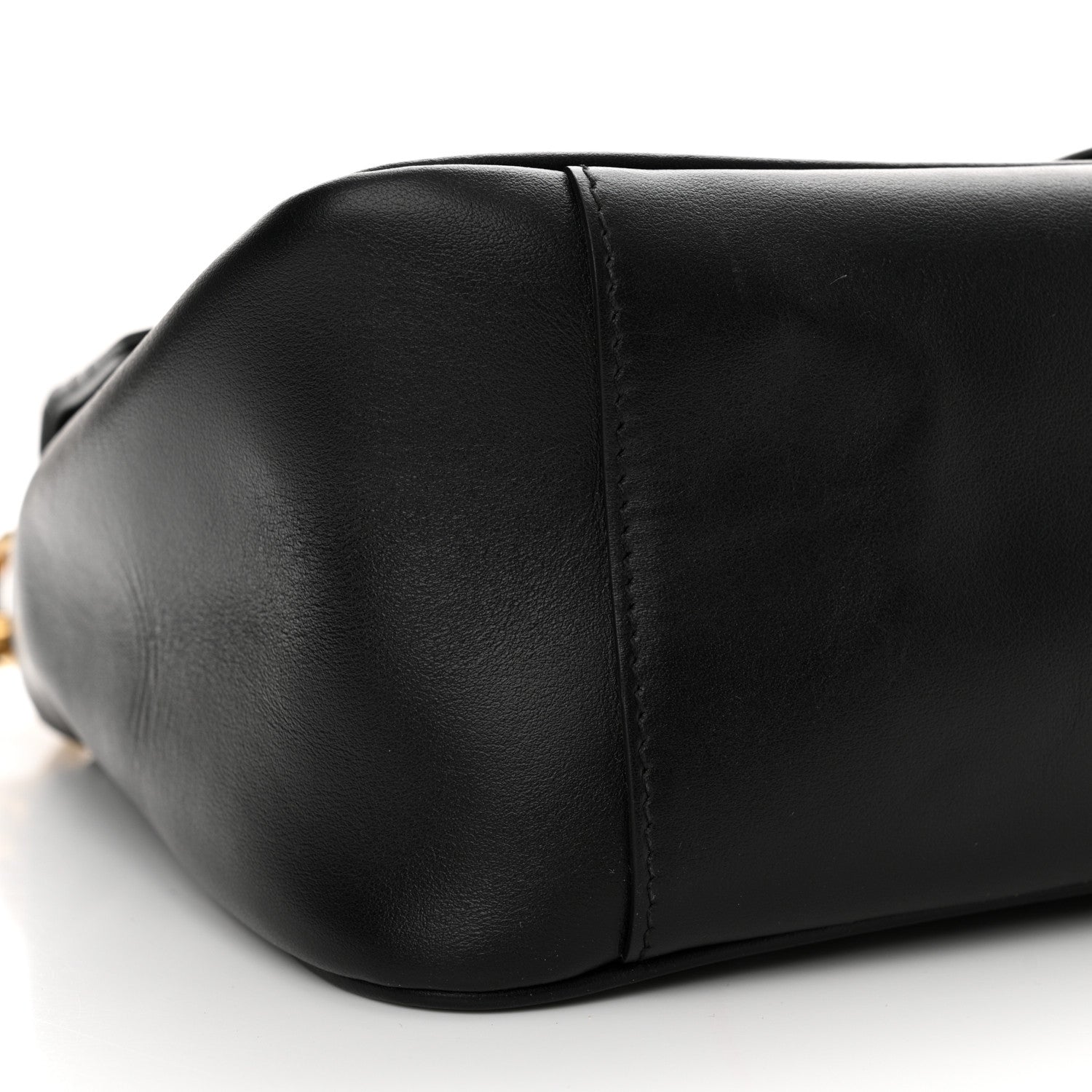 Gucci Calfskin Matelasse Small GG Marmont Top Handle Shoulder Bag Black 9 of 15