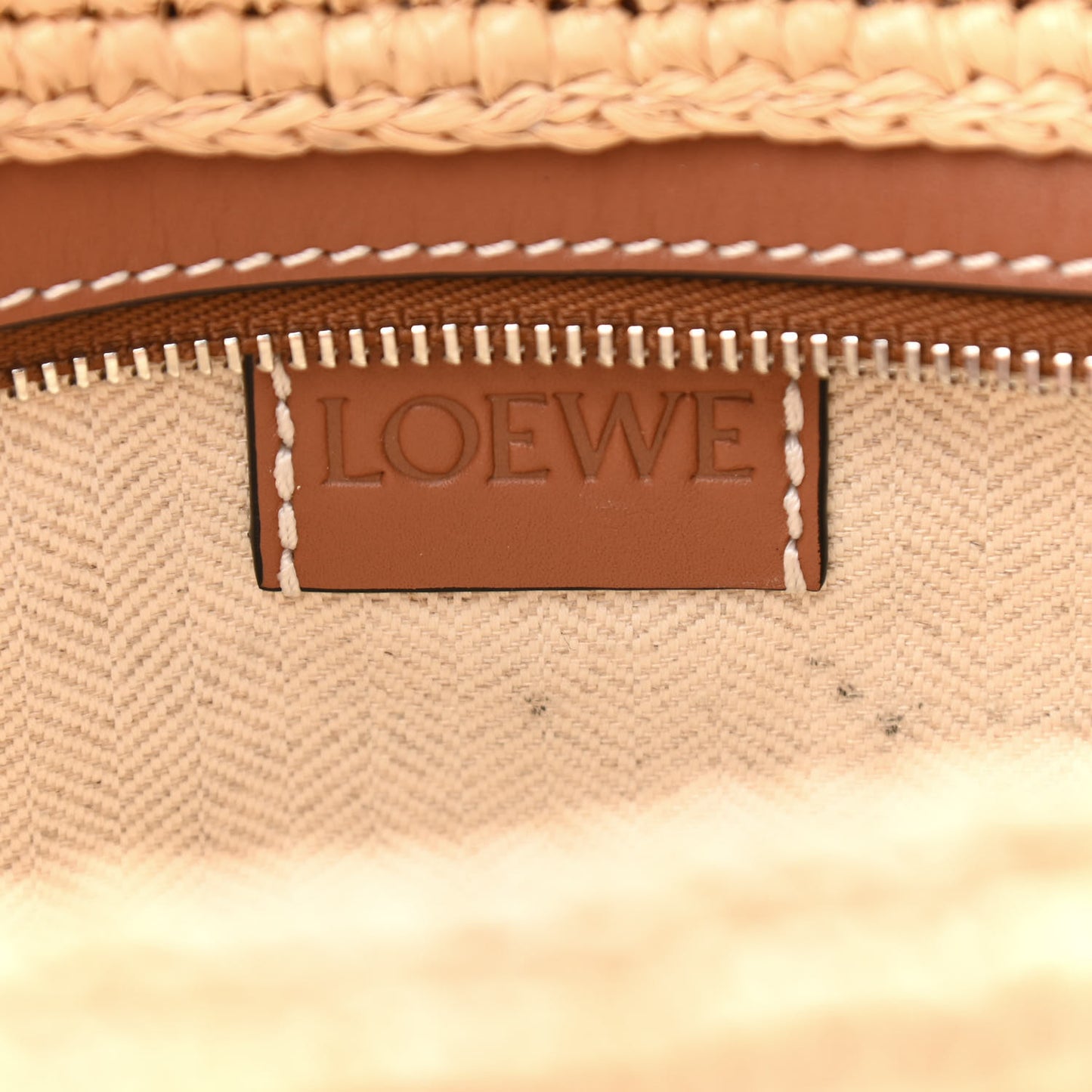 Calfskin Raffia Paulas Ibiza Pochette Bag Natural Tan