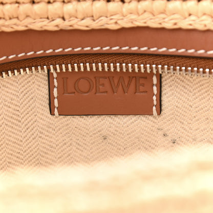 Loewe Calfskin Raffia Paulas Ibiza Pochette Bag Natural Tan 6 of 10