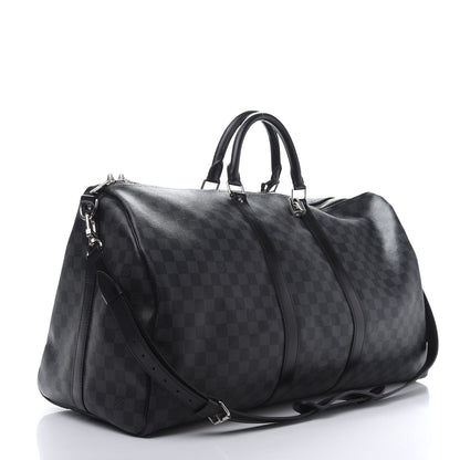 Louis Vuitton Damier Graphite Keepall Bandouliere 55 2 of 12