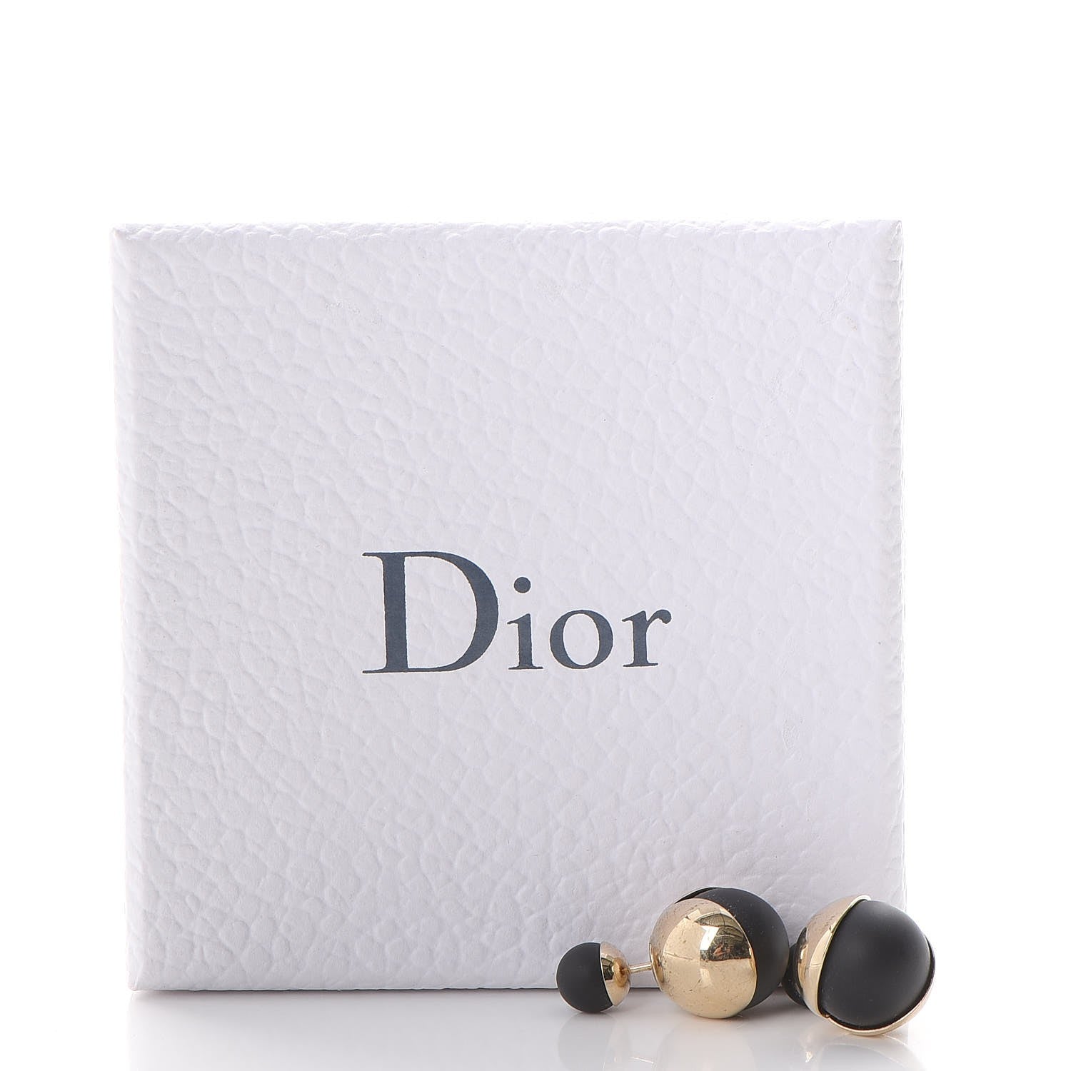 Christian Dior Rubber Lacquer Mise En Dior Tribal Earrings Matte Gold Black 5 of 5