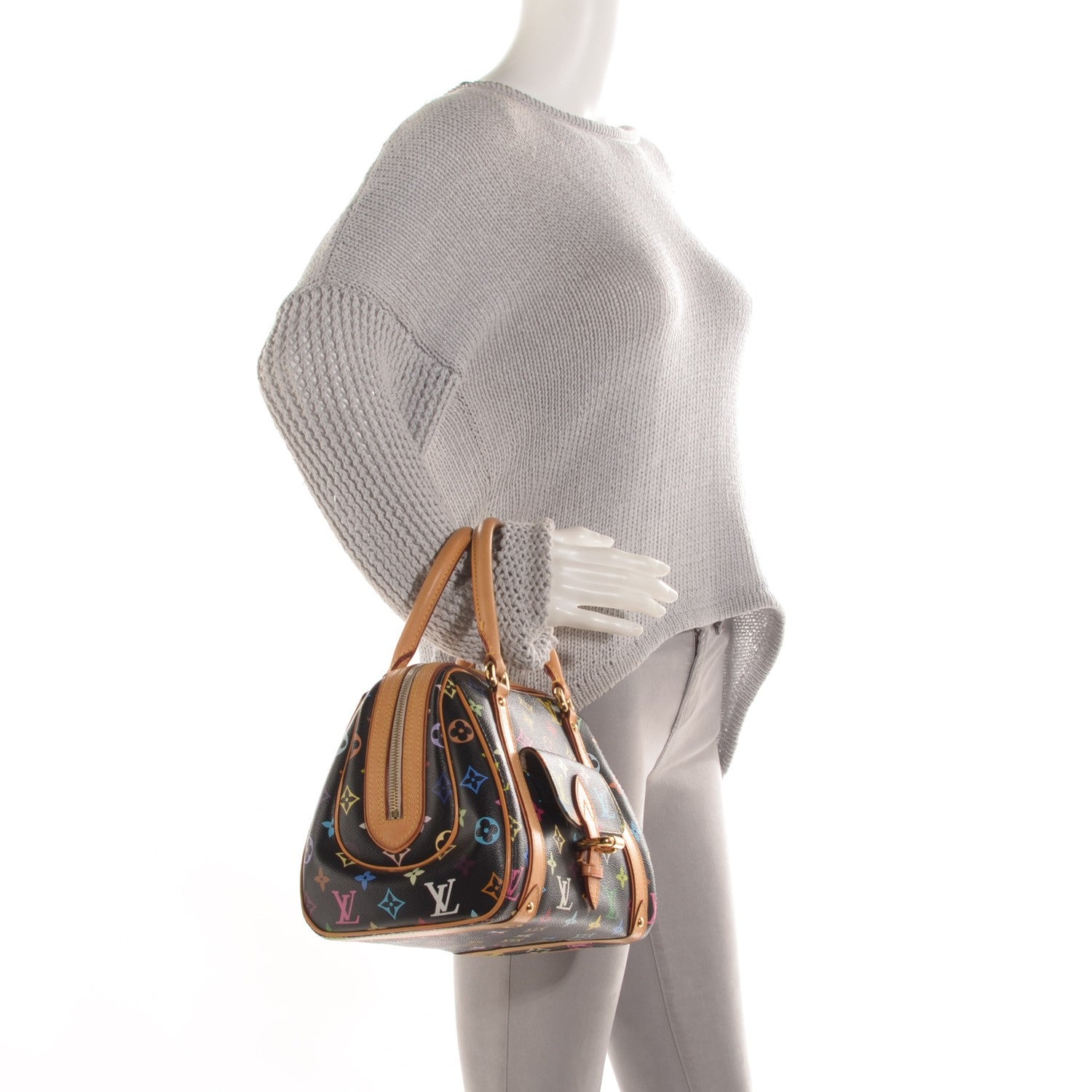 Louis Vuitton Monogram Multicolor Priscilla Black 2 of 7