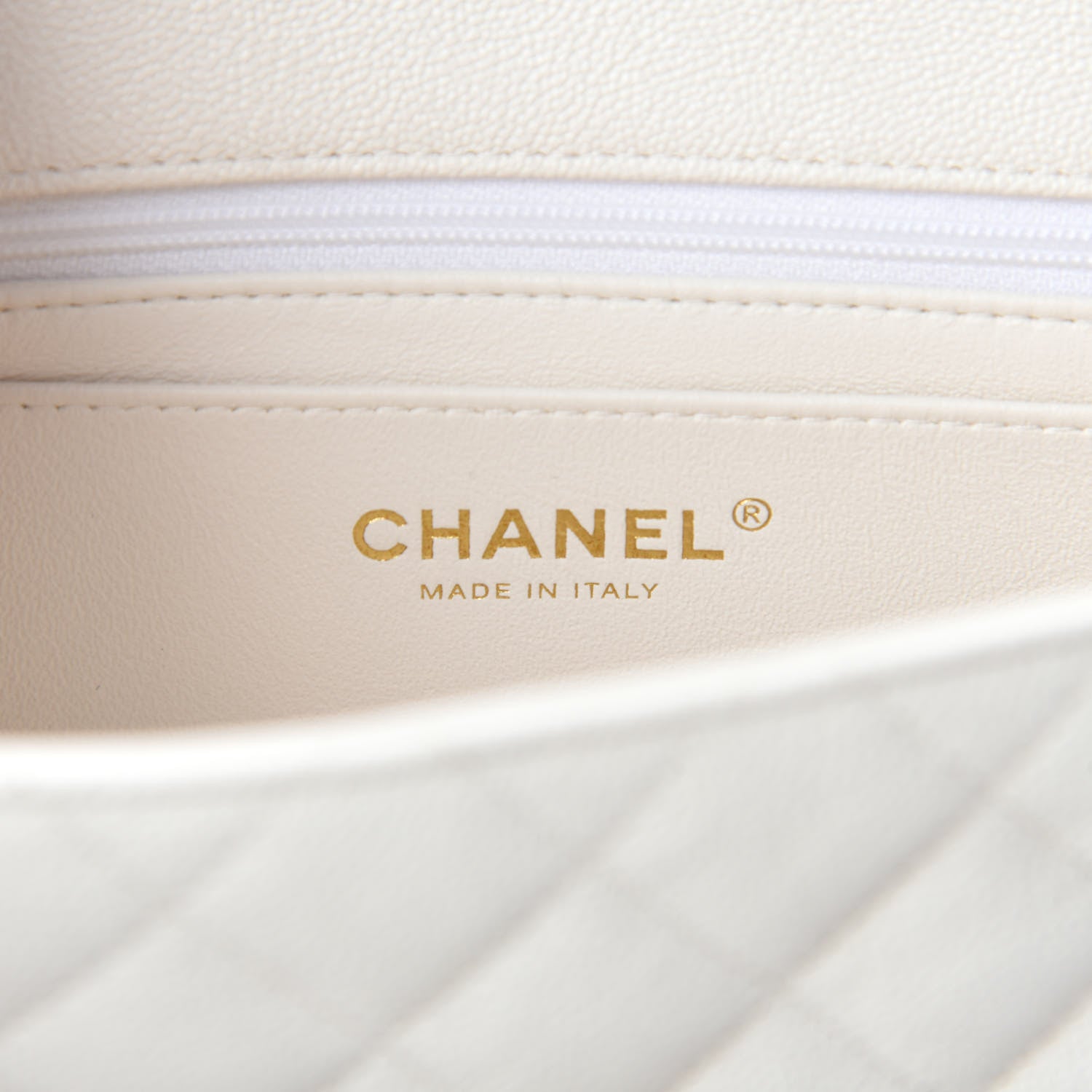 Chanel Caviar Quilted Mini Top Handle Rectangular Flap White 8 of 10