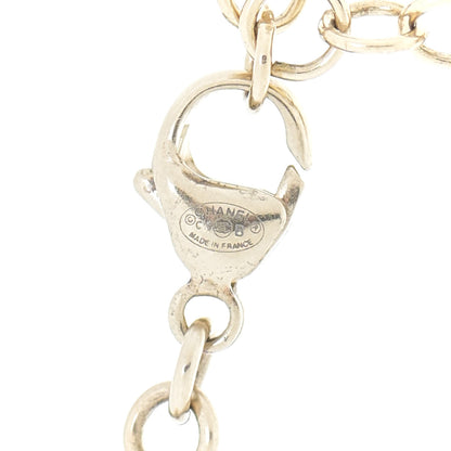 Chanel Pearl Crystal CC Necklace Light Gold Multicolor 6 of 6