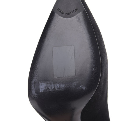 Louis Vuitton Suede Rendez Vous Pumps 37 Black 10 of 10