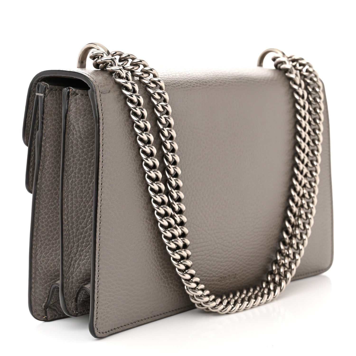 Gucci Pebbled Calfskin Small Dionysus Shoulder Bag Dusty Grey 3 of 14