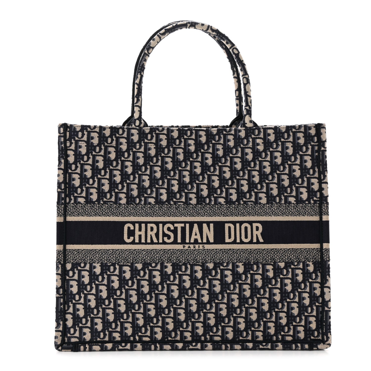 Christian Dior Oblique Book Tote Blue Multicolor 1 of 11