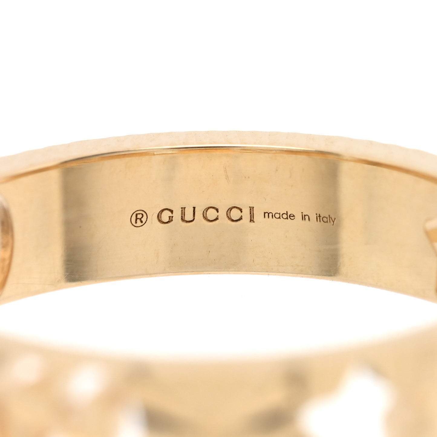 18K Yellow Gold Icon Stars Band Ring 53 6.25