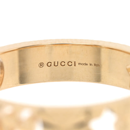 Gucci 18K Yellow Gold Icon Stars Band Ring 53 6.25 4 of 5