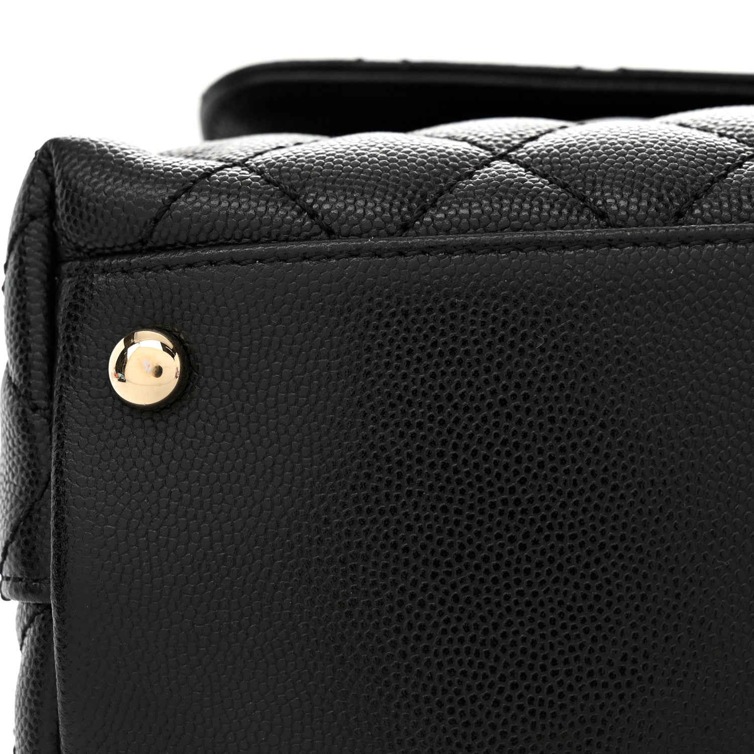 Chanel Caviar Quilted Small Coco Handle Flap Black 12 of 16