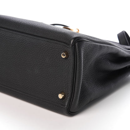 Hermes Togo Kelly Retourne 32 Black 9 of 10
